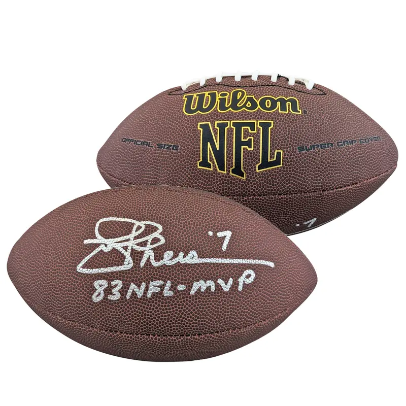 Joe Theismann "83 NFL MVP" Signed Wilson Super Grip Nfl Football BAS Witnessed