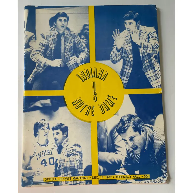 ndiana University vs Notre Dame 1977 basketball program.