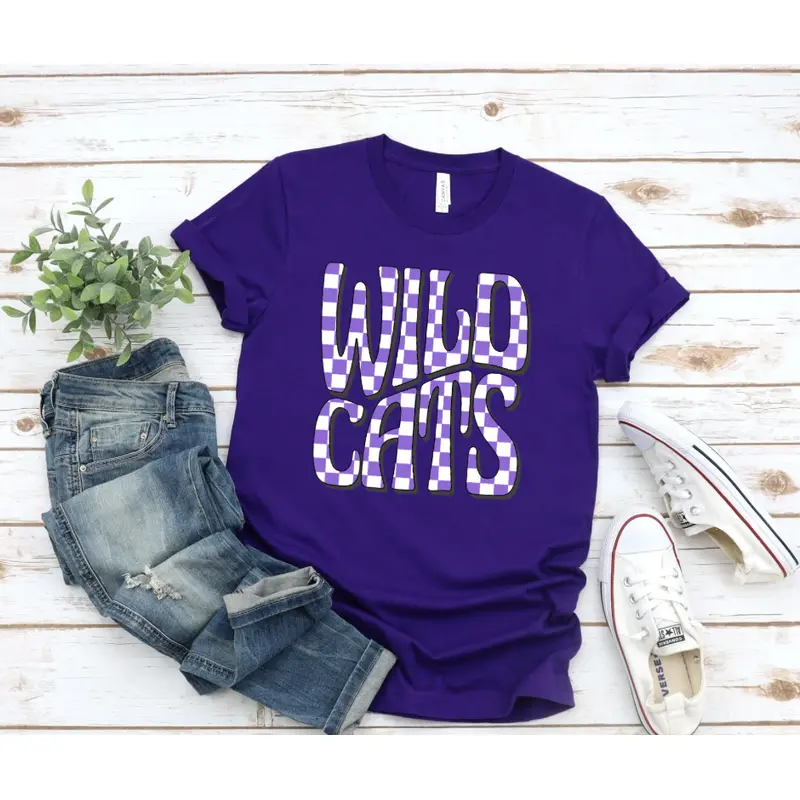 Purple Checkered Wildcats