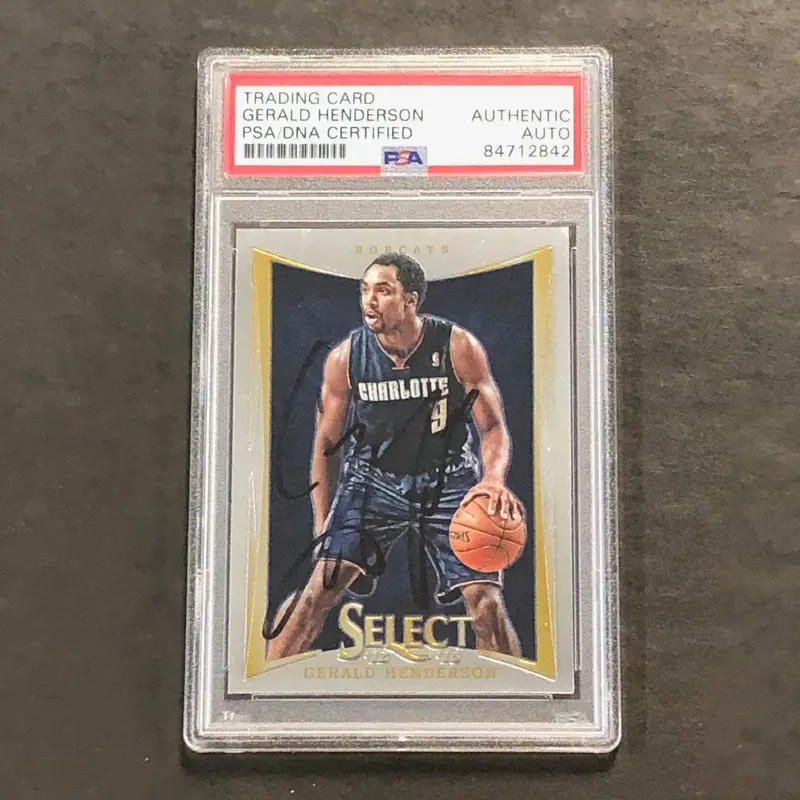 2012-13 Panini Select #18 Gerald Henderson Signed AUTO PSA Slabbed Bobcats