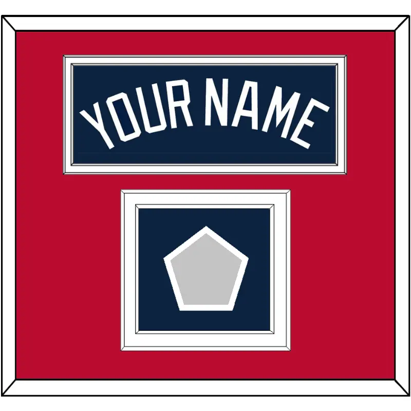 Atlanta Name & World Series Champions Patch - Alternate Road Blue - Double Mat 2
