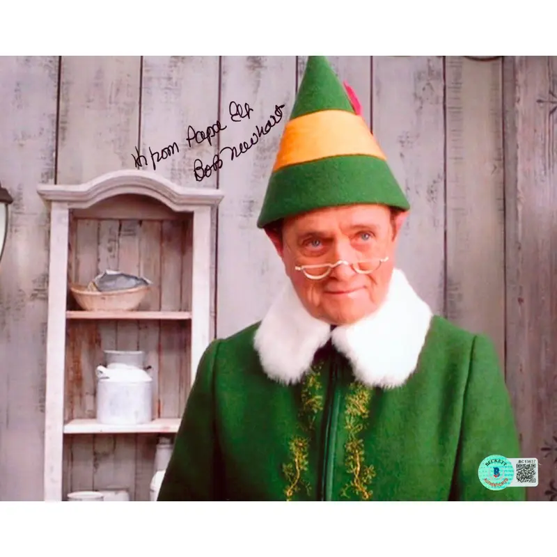 Bob Newhart Elf "Hi From Papa Elf" Authentic Signed 8x10 Photo BAS #BC13637