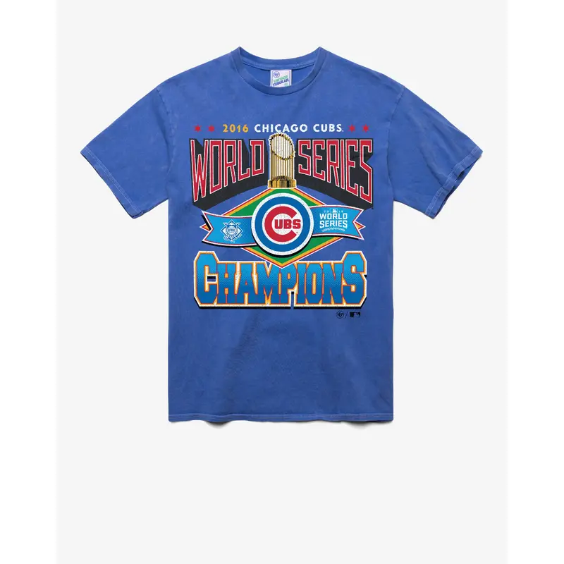 CHICAGO CUBS COOPERSTOWN WORLD SERIES LOCKER '47 VINTAGE TUBULAR TEE