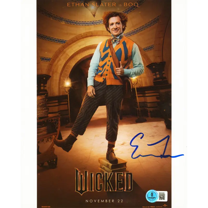 Ethan Slater Wicked Authentic Signed 8x10 Vertical Photo BAS #BS20495