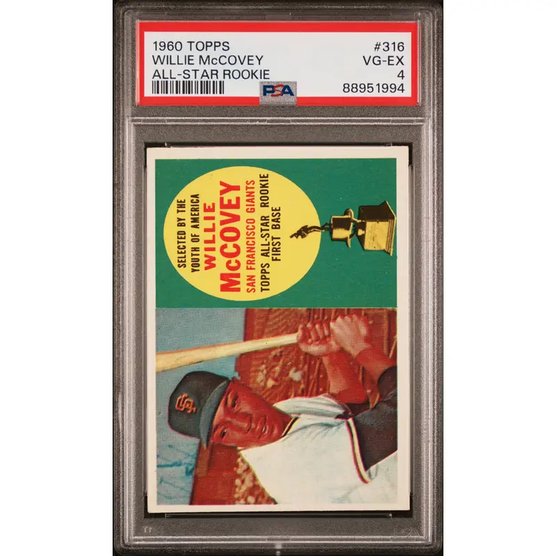 Willie McCovey 1960 Topps #316 PSA 4 VG-EX