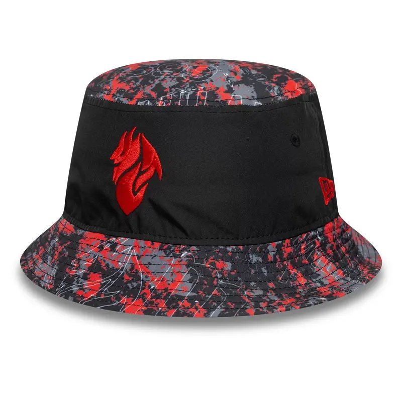 AC Milan Grime All Over Print Black Bucket Hat