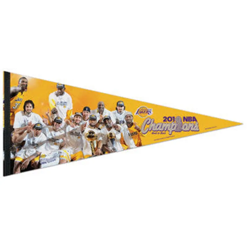 L.A. Lakers 2010 Champions Team Portrait EXTRA-LARGE Premium Pennant