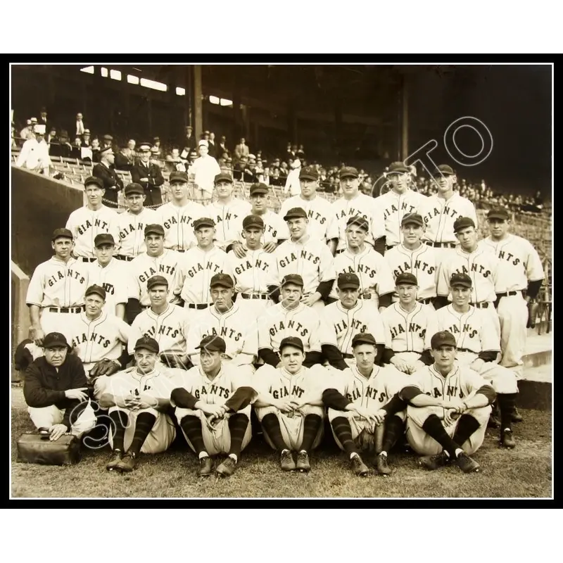 1937 New York Giants 8X10 Photo - Hubbell Ott McCarthy - 2147