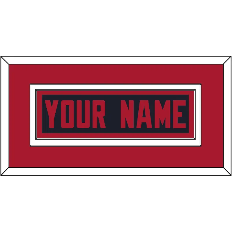 Houston Nameplate - Alternate Blue (2017-2023) - Double Mat 3