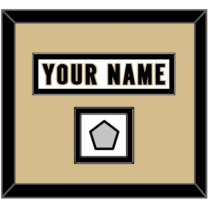New Orleans Nameplate & Super Bowl XLIV Jersey Patch - Road White - Double Mat 7