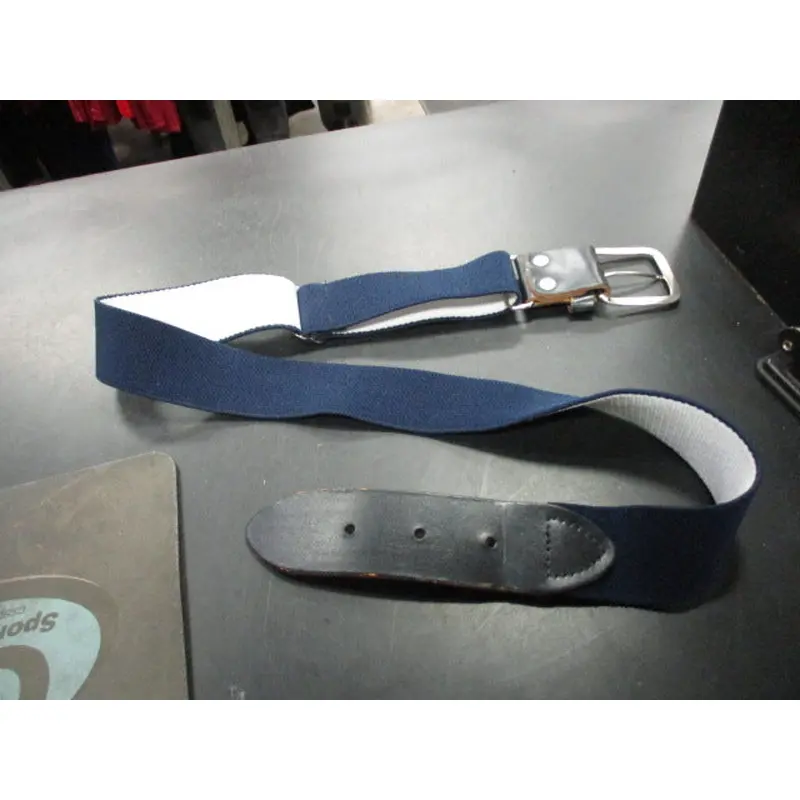 Used Dark Blue Adult Baseball Belt
