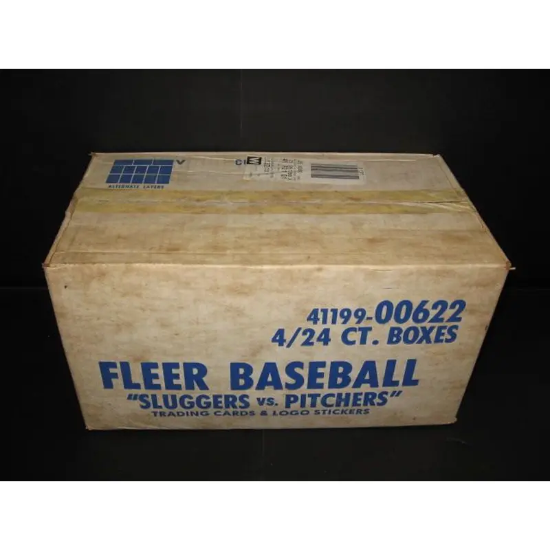 1986 Fleer Baseball Sluggers vs. Pitchers Factory Set Case (4/24)