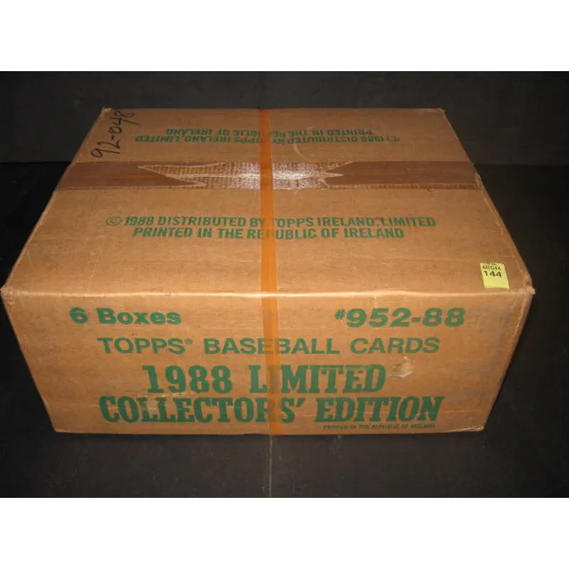 1988 Topps Baseball Tiffany Factory Set Case (6 Sets)
