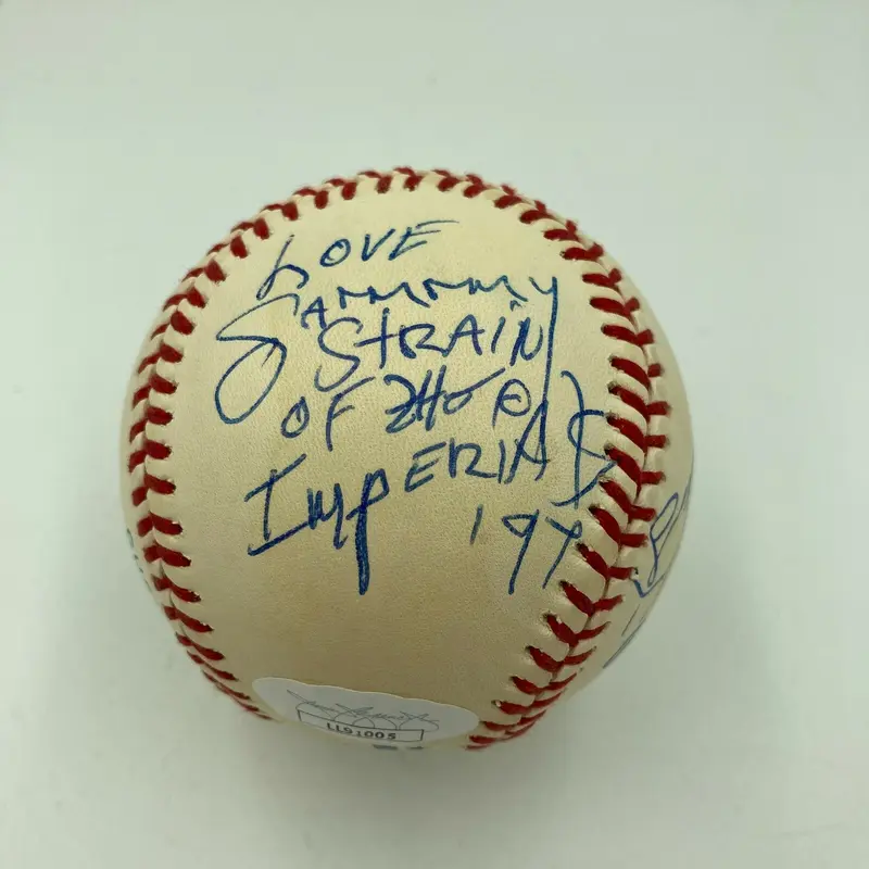 Little Anthony and the Imperials Band Signed Autographed Baseball JSA COA