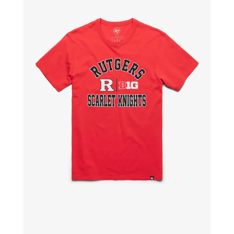 RUTGERS SCARLET KNIGHTS BIG10 ARCH '47 FRANKLIN TEE