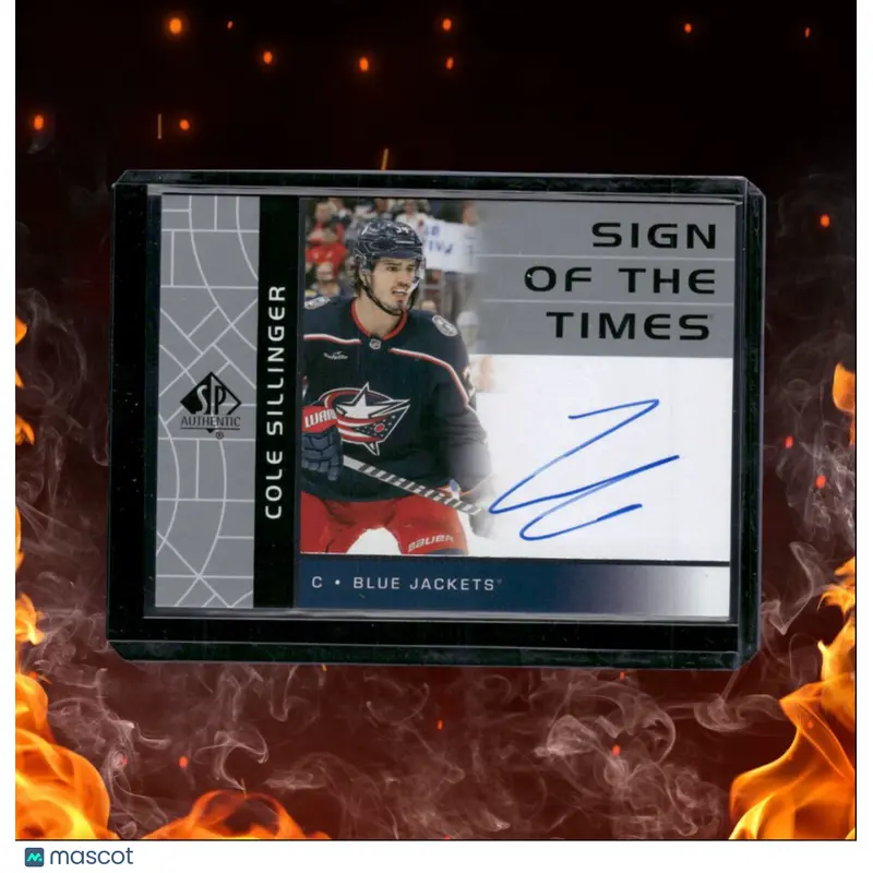2022-23 SP Authentic Cole Sillinger Sign of the Times Auto #RSOTT-CS