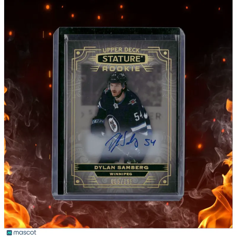 2022-23 Upper Deck Stature Dylan Samberg Rookie Auto 005/199 #159