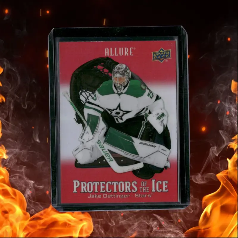 2024-25 Upper Deck Allure Jake Oettinger Protectors of the Ice Red #PI-6