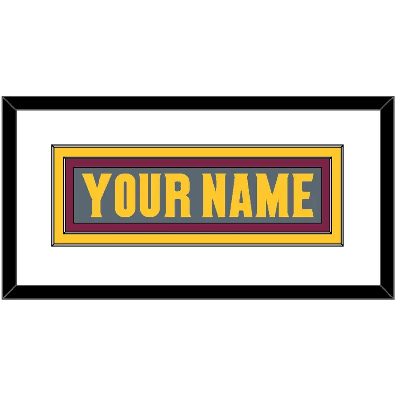 Arizona State Hockey Nameplate - Alternate Dark Gray (2019-2024) - Double Mat 1