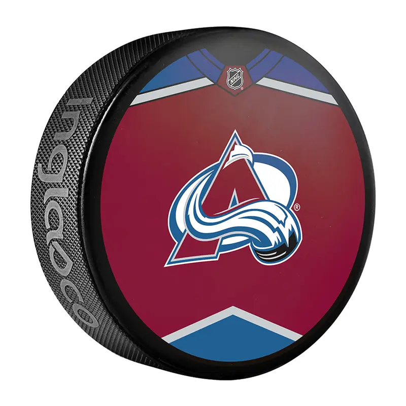 NHL Colorado Avalanche Jersey Design Souvenir Collector Hockey Puck