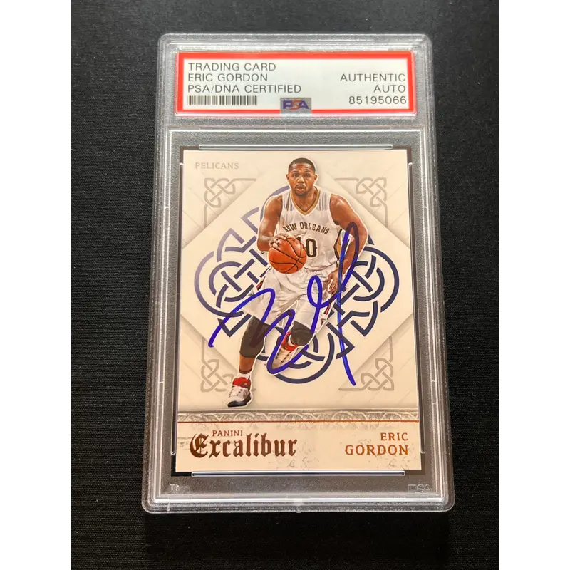 2015-16 Panini Excalibur #146 Eric Gordon Signed Card AUTO PSA Slabbed Pelicans