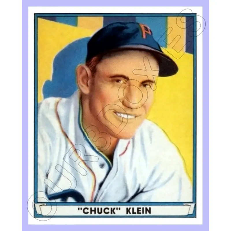 Chuck Klein 1941 Play Ball Reproduction Card - 3788
