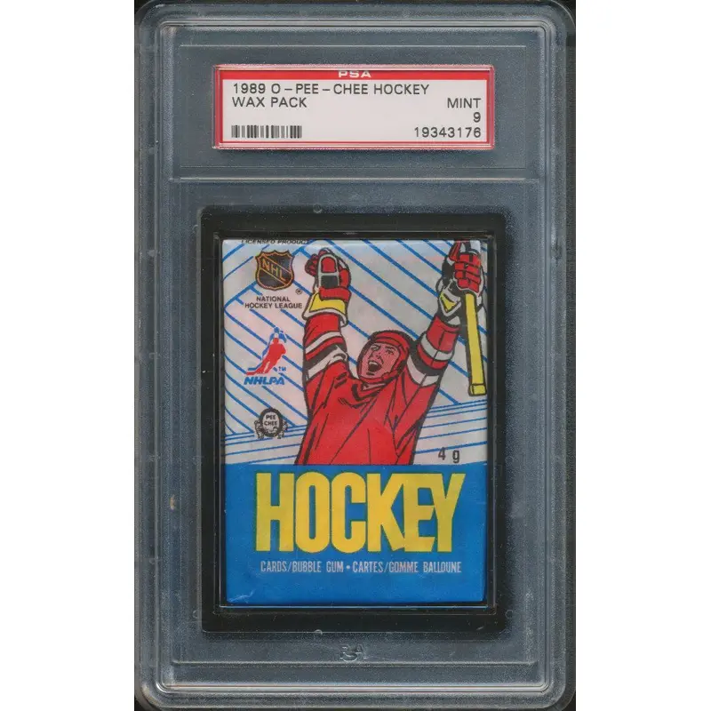 1989/90 OPC O-Pee-Chee Hockey Wax Pack PSA 9