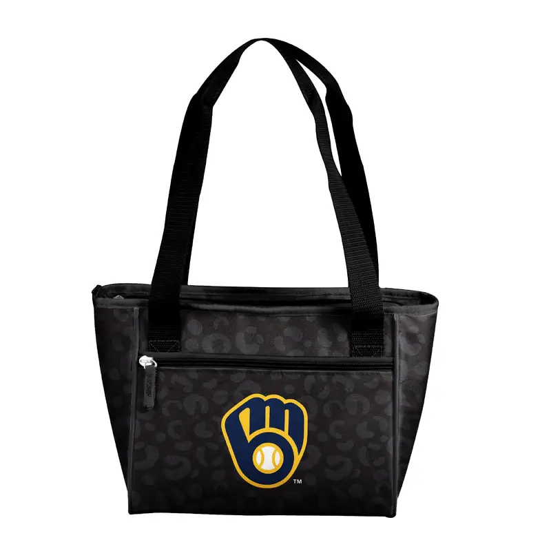 Milwaukee Brewers Leopard Print 16 Can Cooler Tote