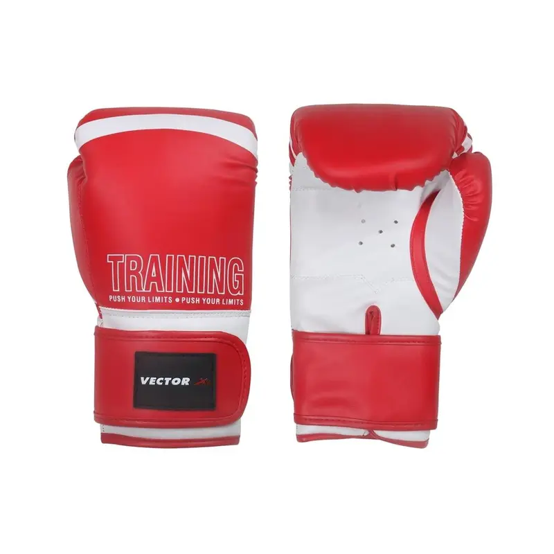 Vector X Training Boxing Gloves Material 1 Pair of Glove ( Red) | Kibi Sports