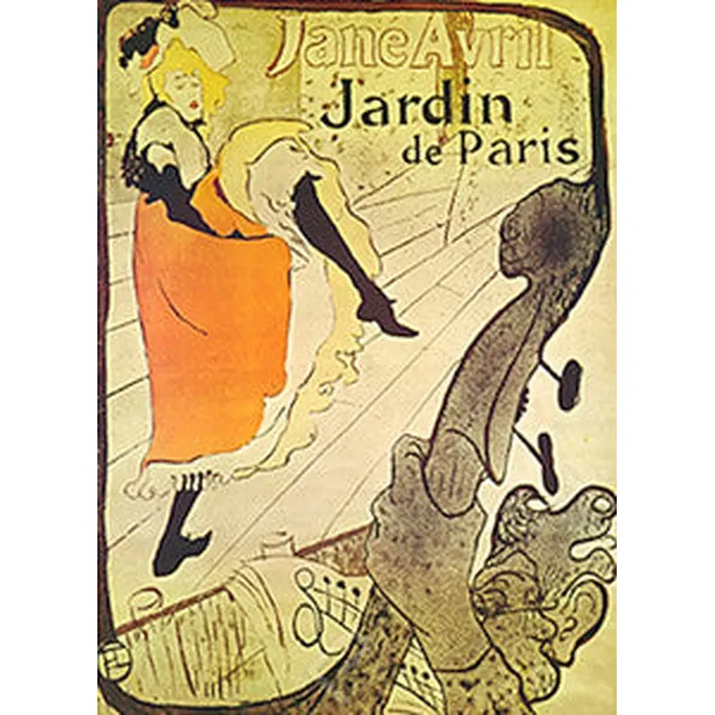 Jane Avril - Jardin de Paris (1893) by Toulouse-Lautrec - Eurographics