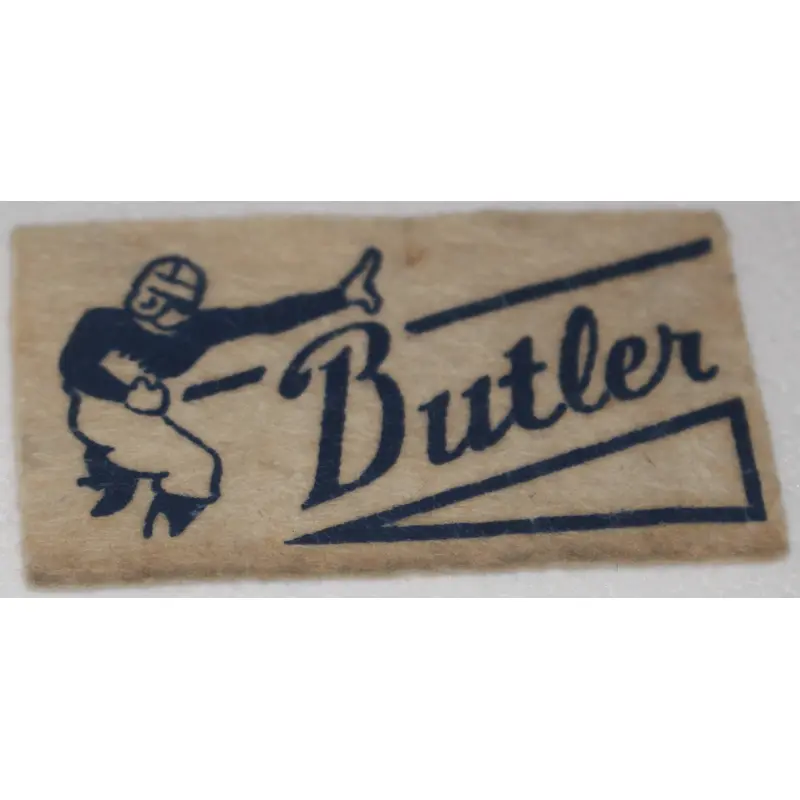 Vintage 1950's Butler University Candy Kisses Felt Pennant