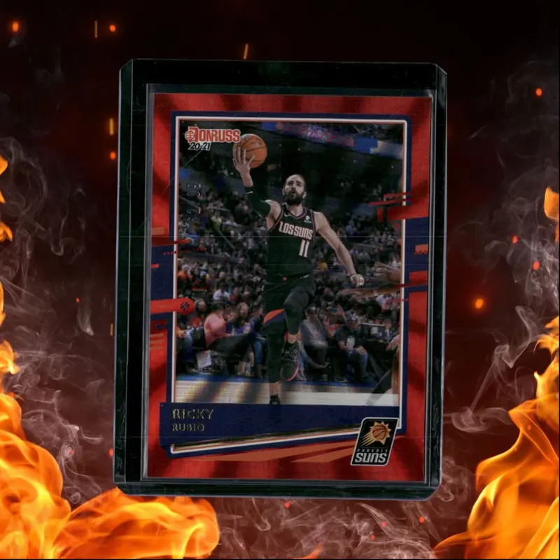2020-21 Panini Donruss Ricky Rubio Holo Red Laser 62/99 #92