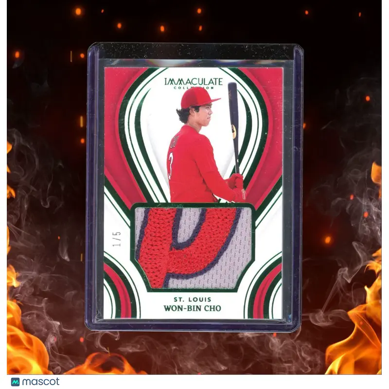 2023 Panini Immaculate Collection Prime Rookies Materials Green Won-Bin Cho 1/5