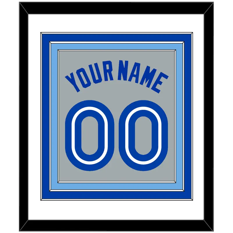 Toronto Name & Number - Road Gray (1989-1996) - Triple Mat 2