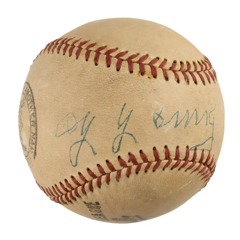 Beautiful Cy Young Single Signed Autographed Baseball JSA COA