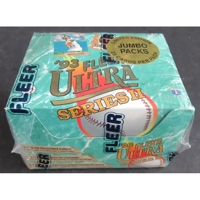 1993 Fleer Ultra Baseball Unopened Series 2 Jumbo Box (20/23)
