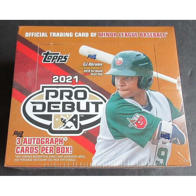 2021 Topps Pro Debut Baseball Jumbo Box (Hobby) (6/24)