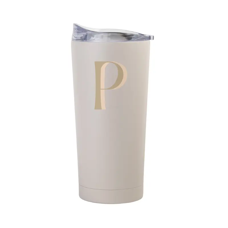 Bachelorette Sand 20oz Letter P Powder Coat Tumbler