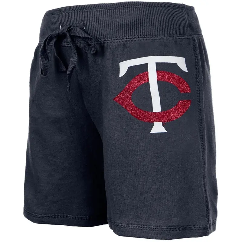 Minnesota Twins - Glitter Logo Girls Youth Drawstring Shorts