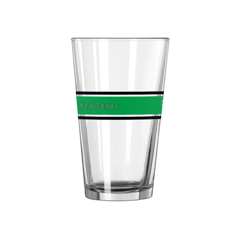 North Texas 16oz Stripe Pint Glass